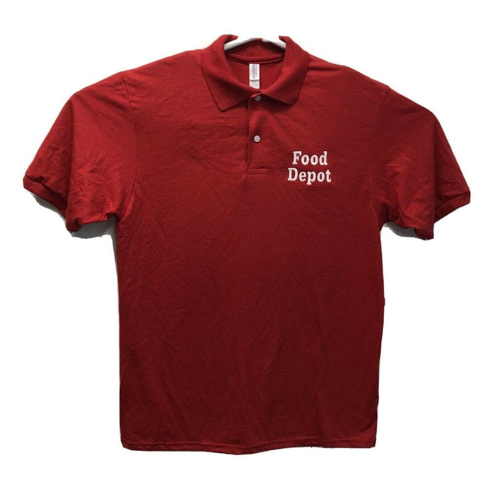 Food Depot Jerkers Red Men’s Polo Shirt Size